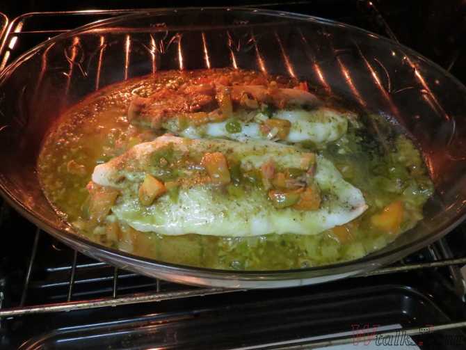 Филе пангасиуса запеченное в духовке