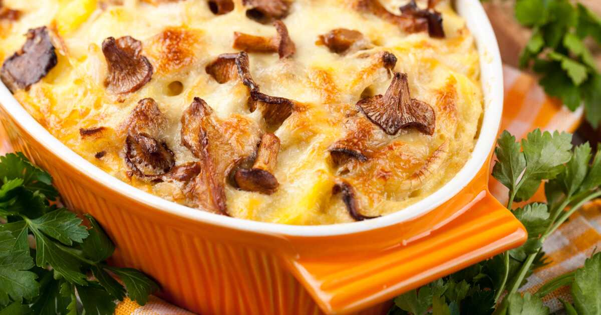 Запеканка с картофелем и грибами – 5 самых вкусных фото рецептов
