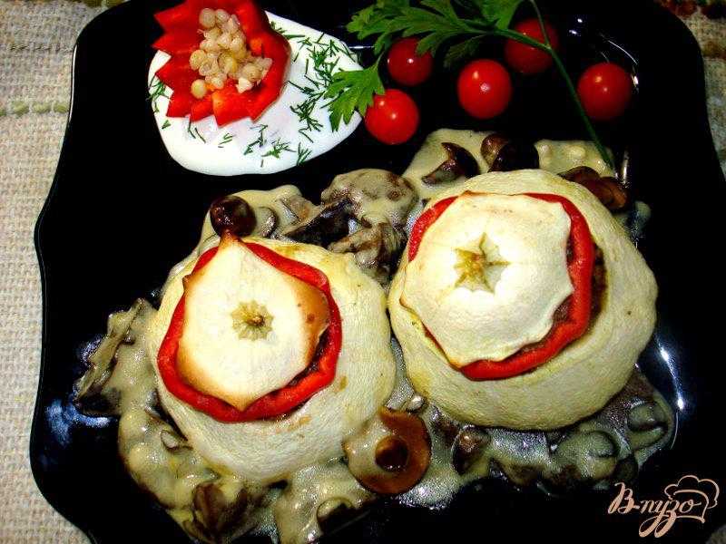 Патиссоны в духовке - 6 рецептов с сыром, фаршем, овощами