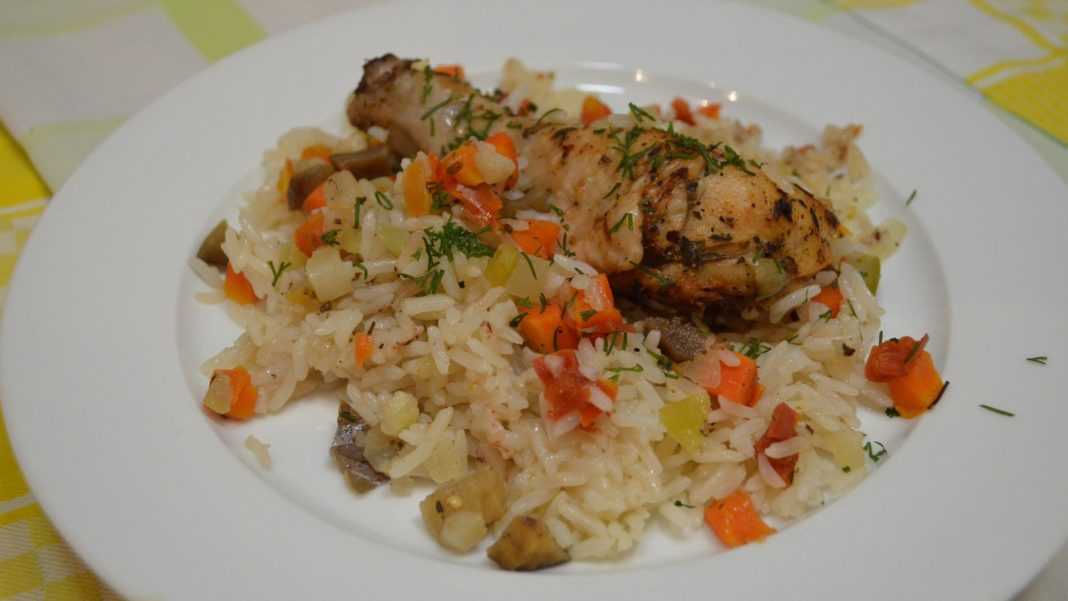 Рис с овощами и курицей в духовке рецепт с фото пошагово - 1000.menu