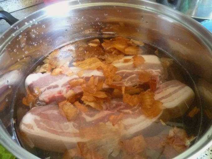 Щековина свиная в духовке, рецепт приготовления в пакете