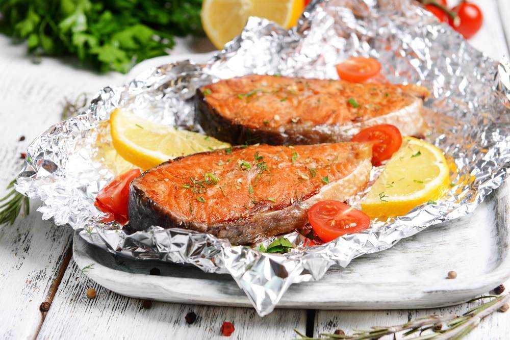 Как приготовить стейк лосося в фольге в духовке: поиск по ингредиентам, советы, отзывы, пошаговые фото, подсчет калорий, изменение порций, похожие рецепты