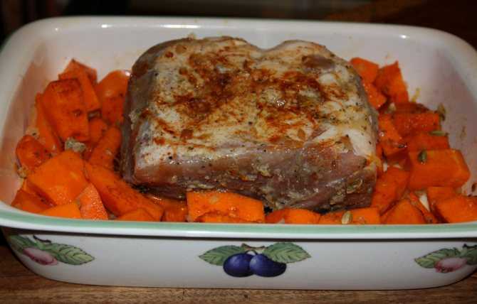 Тыква в духовке с мясом — быстрые и вкусные рецепты