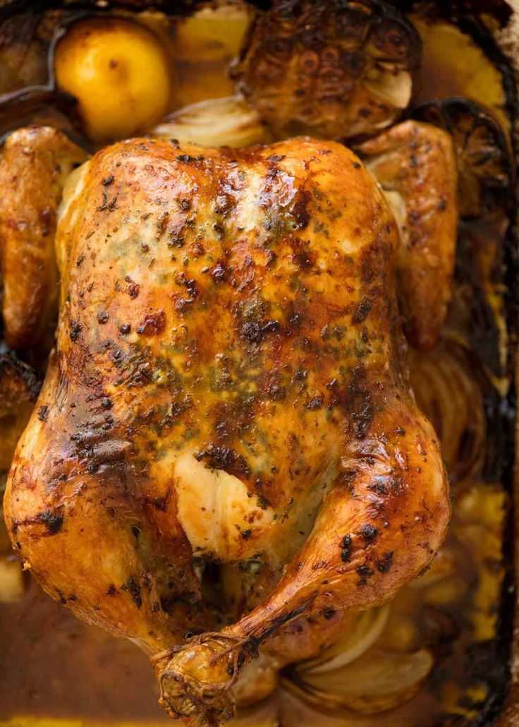 Курица целиком запеченная в духовке с хрустящей корочкой – 10 самых вкусных рецептов