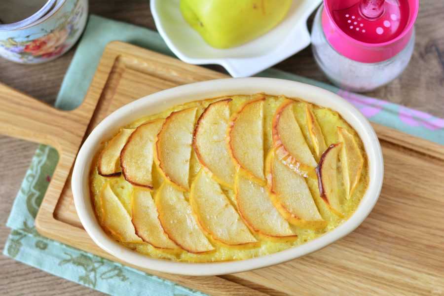 Рецепты нежной и вкусной творожной запеканки с яблоками в духовке