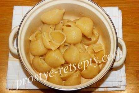 Фаршированные макароны ракушки с фаршем в духовке рецепт с фото пошагово - 1000.menu