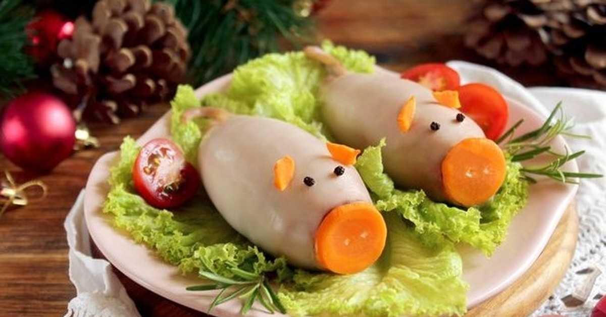 Салат поросёнок в год свиньи-кабана рецепт с фото пошагово - 1000.menu