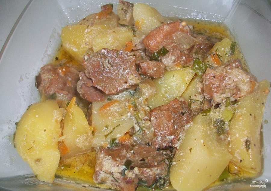 Жаркое из свинины с картошкой в духовке